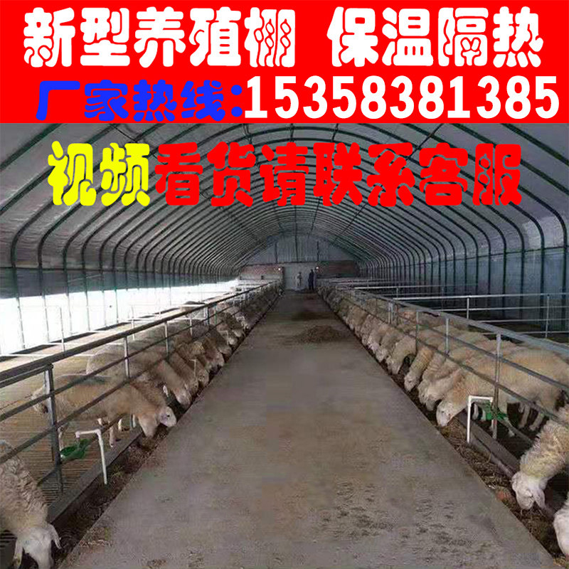 新型温室养殖大棚骨架钢管全套保温蔬菜连栋椭圆管鸡牛羊大棚简易,淘宝优惠券,粉丝福利购,淘宝优惠卷