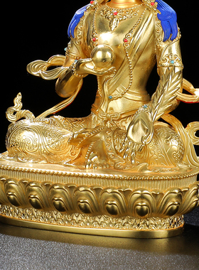 地藏菩萨佛像摆件纯铜精工全鎏金5寸7寸10寸藏密宗地藏王菩萨佛像