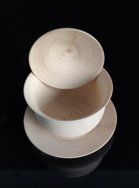木制品大漆木胎漆器材料生漆漆画木碗椴木胎加工 茶碗