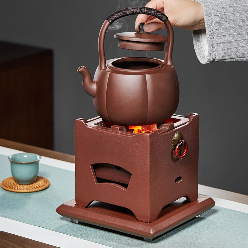 紫砂泡茶炉明火围k炉煮茶器小碳烤炉子室内老式打边炉炭火风炉功 - 图2