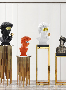 后现代抽象雕塑人物艺术品摆件样板房走廊玄关电视柜落地软装饰品