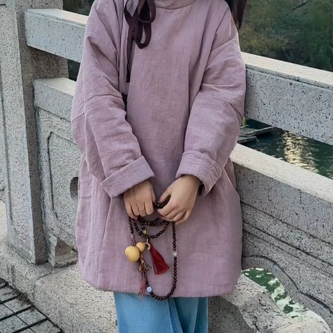 新中式国风复古新年穿搭冬季简约气质怀旧宽松加厚保暖棉服外套女,淘宝优惠券,粉丝福利购,淘宝优惠卷