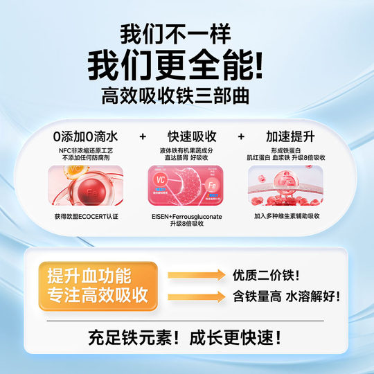 Children's Iron Supplement Little Red Face Official Flagship Store