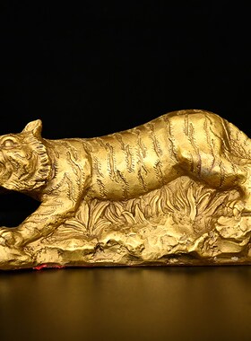 寅亥堂纯黄铜生肖大小号鼠牛虎兔龙蛇马羊猴鸡狗猪摆件玄关办公桌