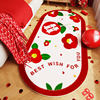 Wedding Style Festive Red Happy Carpet Bedside Bedroom Under Bed Blanket New Wedding Bedside Blanket