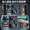 Gaming room metal hole board storage rack black wall hanging board computer desk wall storage display rack styling wall