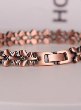 饰品欧美红铜磁性手链