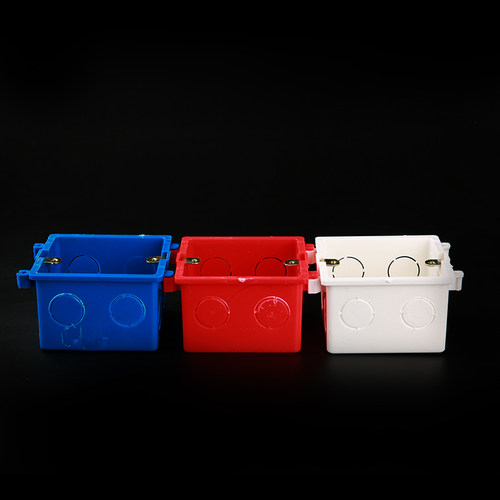 工程装修86底盒型pvc暗盒开关插座板拼装50O只预埋件下接暗线工厂 - 图2