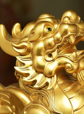 招财元宝貔貅摆件一对客厅玄关办公室皮丘聚财装饰品乔迁开业礼物