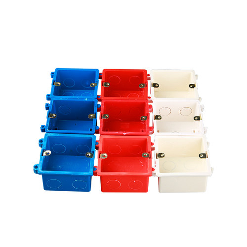 工程装修86底盒型pvc暗盒开关插座板拼装50O只预埋件下接暗线工厂 - 图3