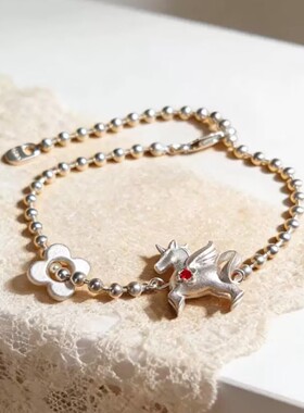 轻奢设计师独角兽珍珠手链女