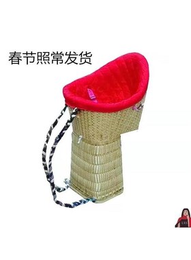 背小孩的背篓纯手工宝宝背篼竹编背娃娃竹背筐大号四川婴儿凉背篓