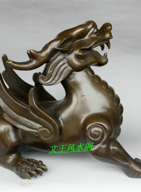 纯铜貔貅 摆件特大号 家居工艺品 铜雕