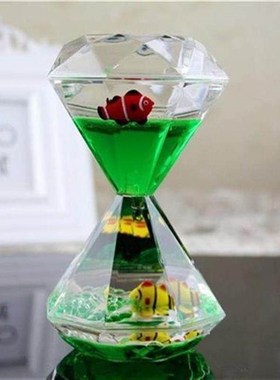 礼物沙漏水滴计时器水漏玩具礼品摆件漏斗创意倒流液体水油滴儿
