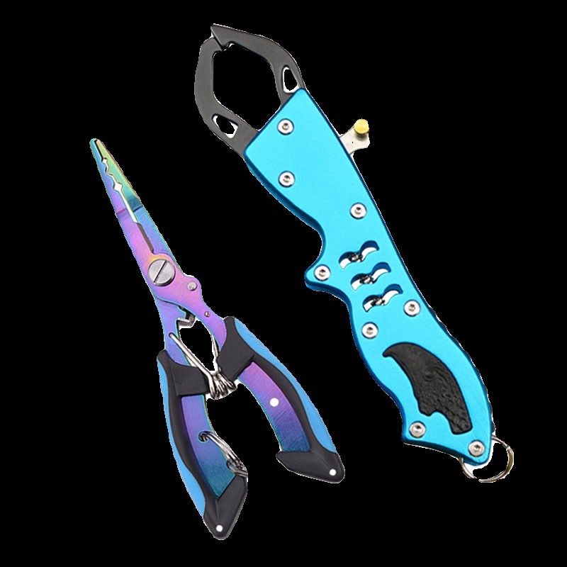 铝合金控鱼器不锈钢控鱼钳夹鱼器取钩器路亚钳多功能钓鱼钳子套装,淘宝优惠券,粉丝福利购,淘宝优惠卷