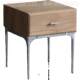 Nordic Expression Bed Cabinet French White Oak Solid Wood Edge Bedside Cabinet True Color Jingfeng Bedroom-Locker Cabinet Collection