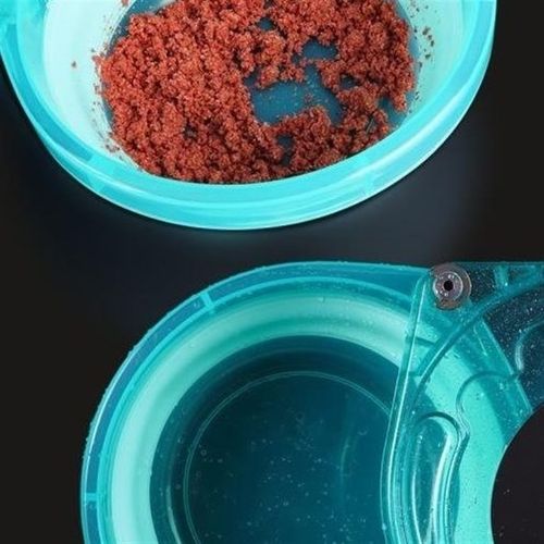 新款折叠拉饵盘挂胶防摔散炮盆强磁开饵盆鱼食盆带侧吸饵料盆 - 图3