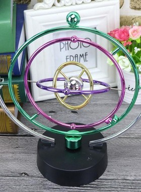 创意装饰摆件家居品摆仪办公桌面牛顿球混沌天体摇摆礼物磁悬浮器