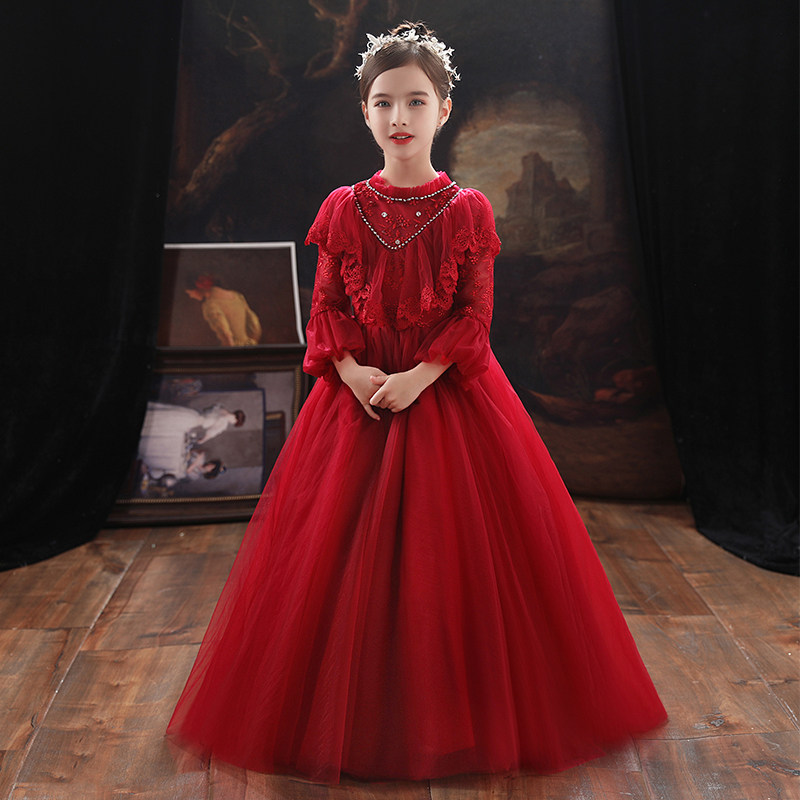 女童公主裙儿童婚纱小花童晚礼服洋气钢琴主持人走秀表演出服高端,淘宝优惠券,粉丝福利购,淘宝优惠卷