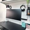 Screen stand monitor stand hardware hole board girl bookshelf accessories hanging e-sports up and down left and right rotation