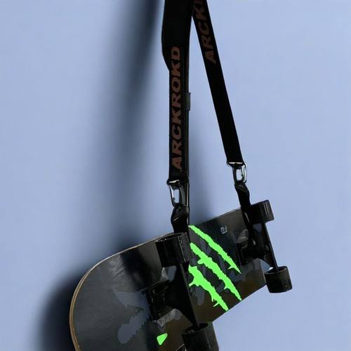 Arckrokdyl陆地冲浪板长版单肩斜挎双翘板电动滑板单板滑雪板背带 - 图0