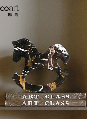 邸高家居会议室工作台背景柜壁龛开放展示柜石材摆件高级感艺术品