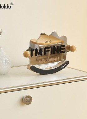 Mandelda入户玄关桌面摆件家居客厅电视柜时钟摆放式装饰品钟表