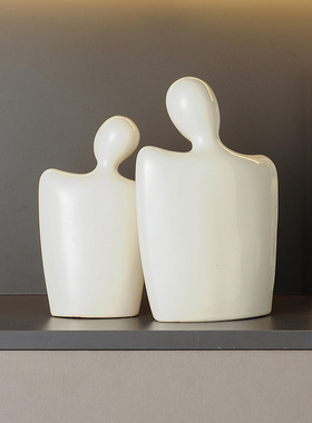 创意相濡以沫人物摆件高档家居玄关酒柜装饰品客厅高级感小众礼品