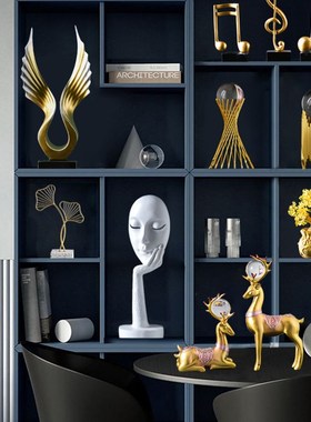 北欧轻奢现代酒柜高档摆件创意玄关客厅电视柜办T公室家居装饰品