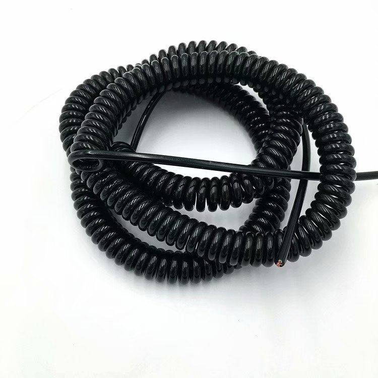 弹簧线螺旋电线2芯3芯4芯5芯PU弹力伸缩线缆国标铜芯电缆电源线 - 图2