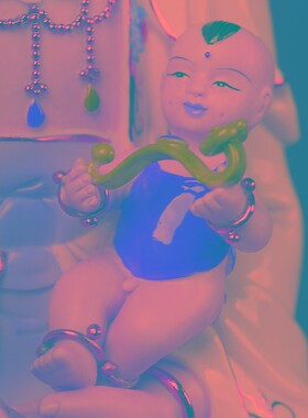 戴玉堂陶瓷送子观音娘娘佛像供奉家用龙凤宝神像观世音菩萨像摆件