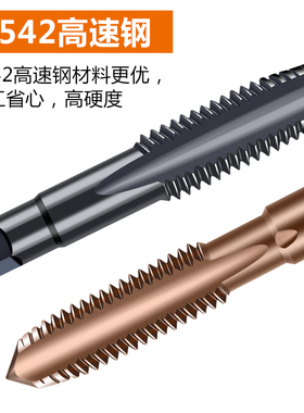 日本手电钻含钴丝锥丝攻大全六角柄机用先端直槽攻丝电动钻头