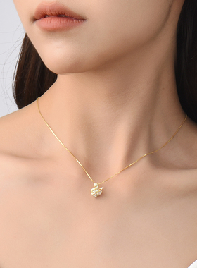 纯银天鹅舞曲项链女轻奢小众设计