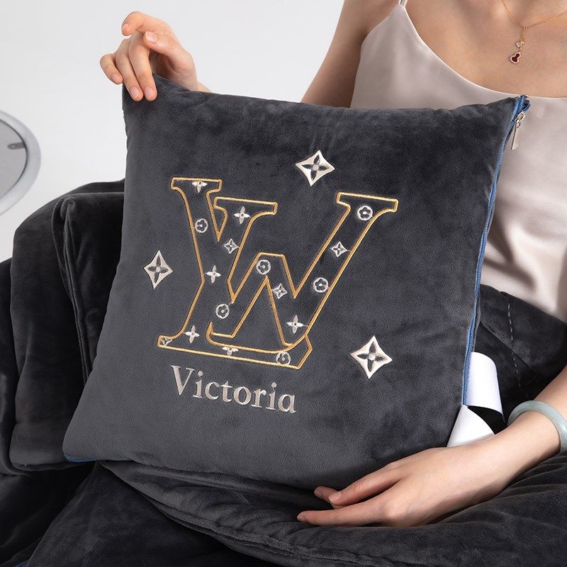 加厚宝宝绒两用抱枕被二合一车载靠垫背办公室睡觉毛毯,淘宝优惠券,粉丝福利购,淘宝优惠卷