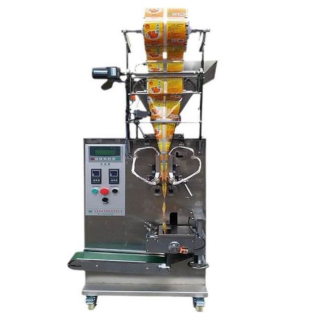 Guangzhou small bag-feeding powder packaging machine cutting metering screw flour starch powder packaging equipment