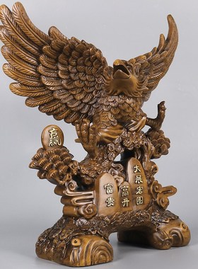 大展宏图老鹰摆件办公室桌面装饰品店铺开业礼品公司前台乔迁贺礼