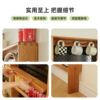 Perforated board thin cabinet solid wood storage rack with gap behind floor-to-ceiling door ultra-thin narrow cabinet 11cm punch-free cheese storage cabinet