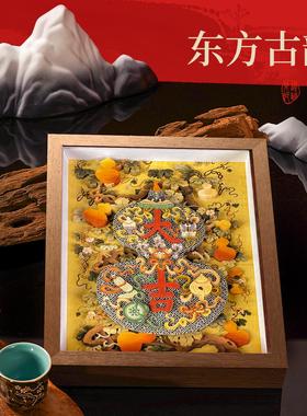 葫芦福禄桌面摆件大吉开业礼物非遗手工艺品文创客厅装饰招财礼品