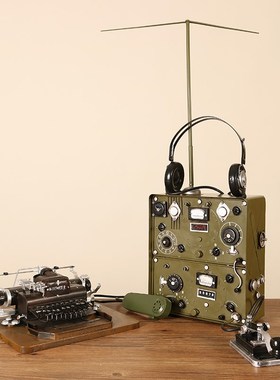 复古怀旧民用无线发报机u电报机工艺品创意摆件老式物品装饰道具