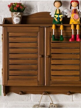 复古手工做旧门百叶电表箱遮挡箱饰盒壁挂墙饰颜色