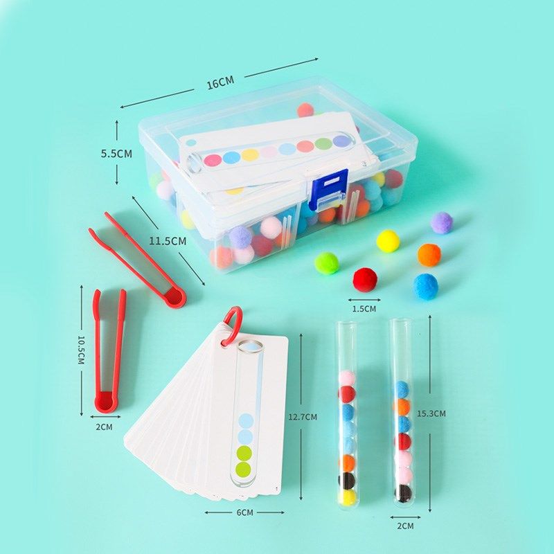 夹毛球试管锻炼宝宝手指部精细动作训练早教益智幼儿童专注力,淘宝优惠券,粉丝福利购,淘宝优惠卷