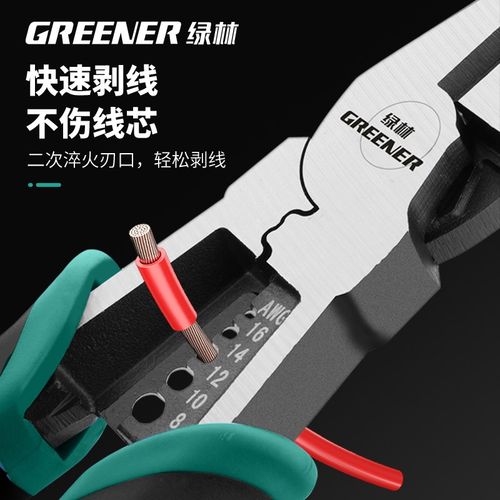 绿林尖嘴钳电工专用多功能德国工艺家用尖头钳子装尖嘴钳子 - 图3