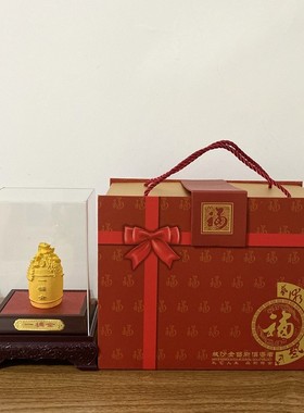 绒沙金一桶金 家居玄关客厅工艺品摆设 店铺业汽车礼品