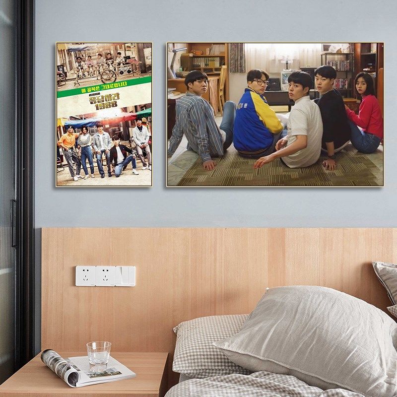 请回答9全家福挂画韩国电影海报装饰画韩餐店韩国烤肉店壁画,淘宝优惠券,粉丝福利购,淘宝优惠卷