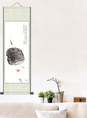 名家梅兰竹菊挂画卷轴画丝绢画布艺装饰鸟画客厅玄关画电表箱画