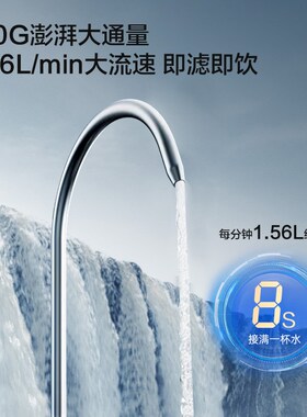 复旦申净水器家用直饮装加热一体壁挂家用管线厨下前置过