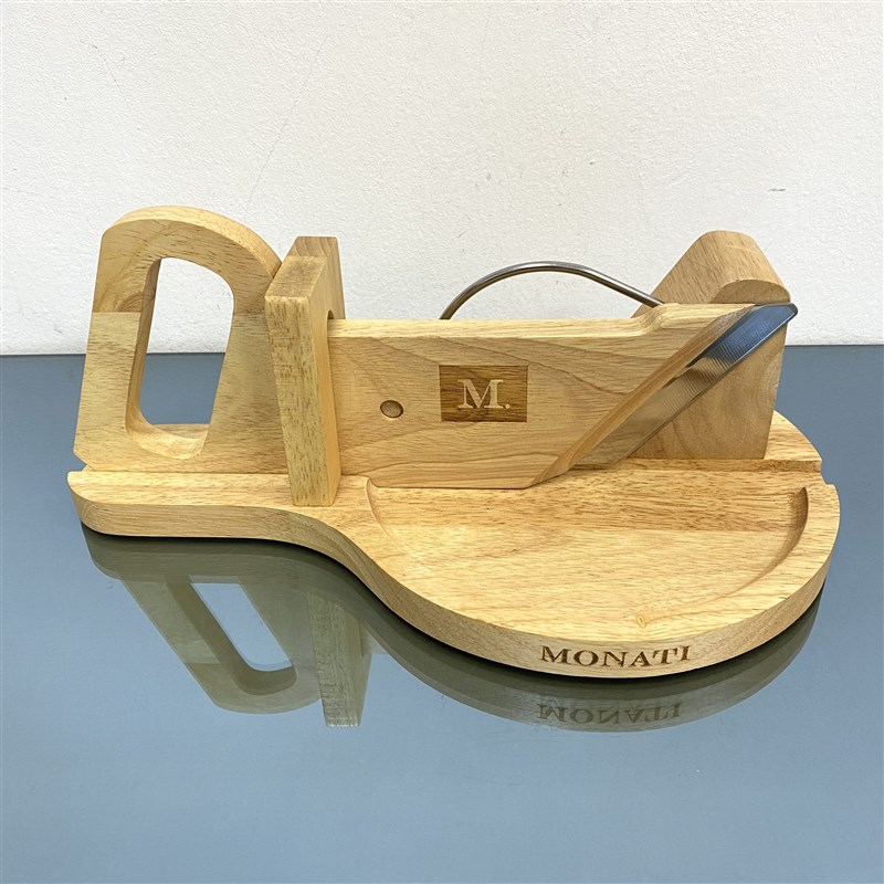 Whoosh fast! Thickened multifunctional wooden sausage root vegetable slicer cucumber ham slicing tool