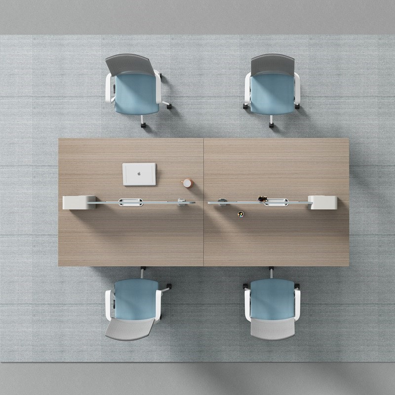 员工办公桌2位人职员桌六人位工作位卡M位职员办公桌椅电脑桌 - 图1