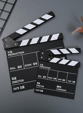 场记板打板电影视片场开机导演板木质摄影楼拍照道具创意装饰摆件