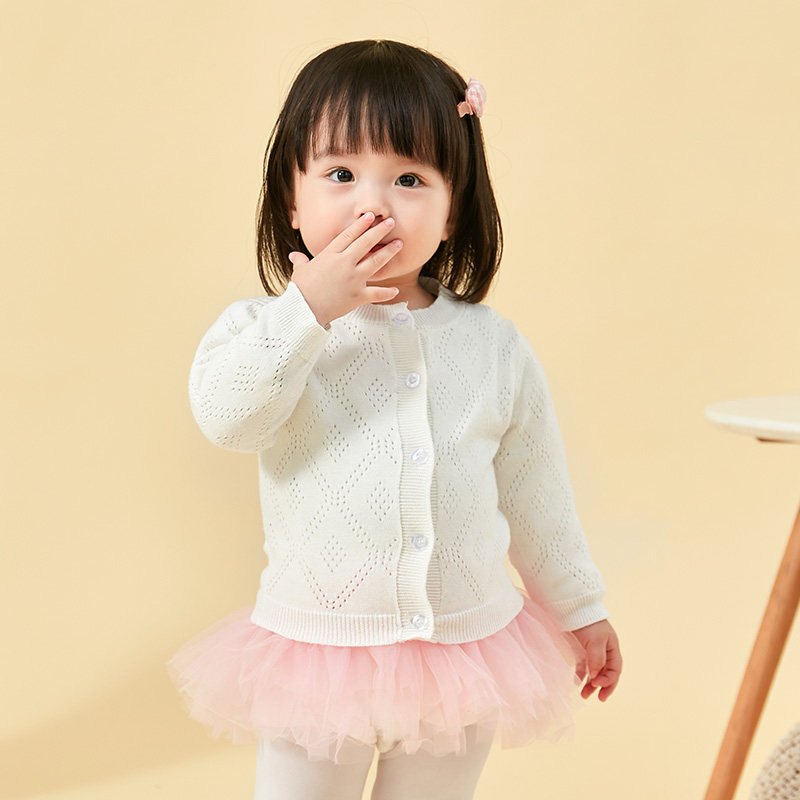 宝宝针织开衫小外套薄款春秋装女童婴儿毛衣儿童针织衫纯棉小外搭,淘宝优惠券,粉丝福利购,淘宝优惠卷